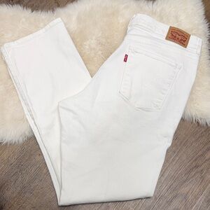 Levi's White Straight Leg Women's Jeans
